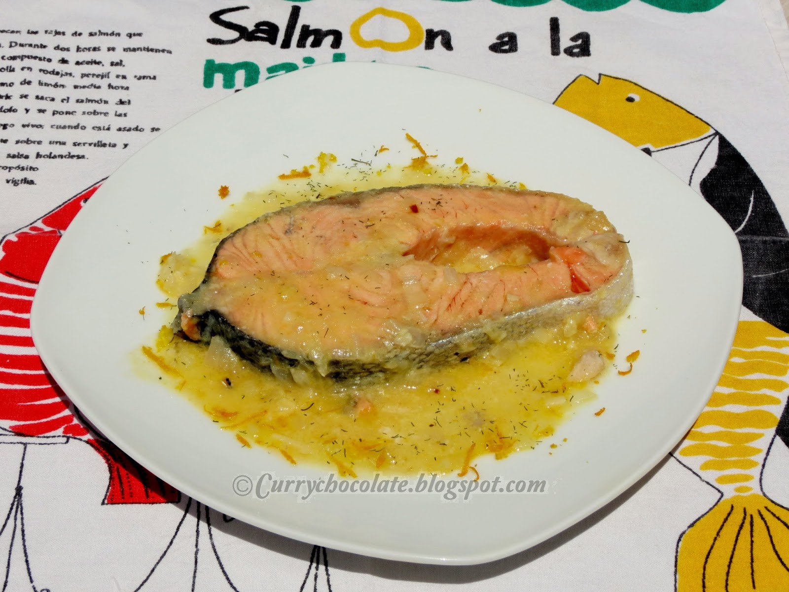 Salmon en salsa de limon Salmon en salsa de limon
